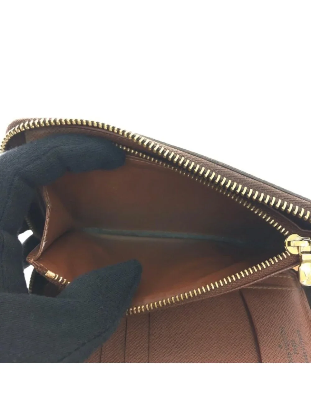 Louis Vuitton Monogram Zippy Compact Wallet Brown